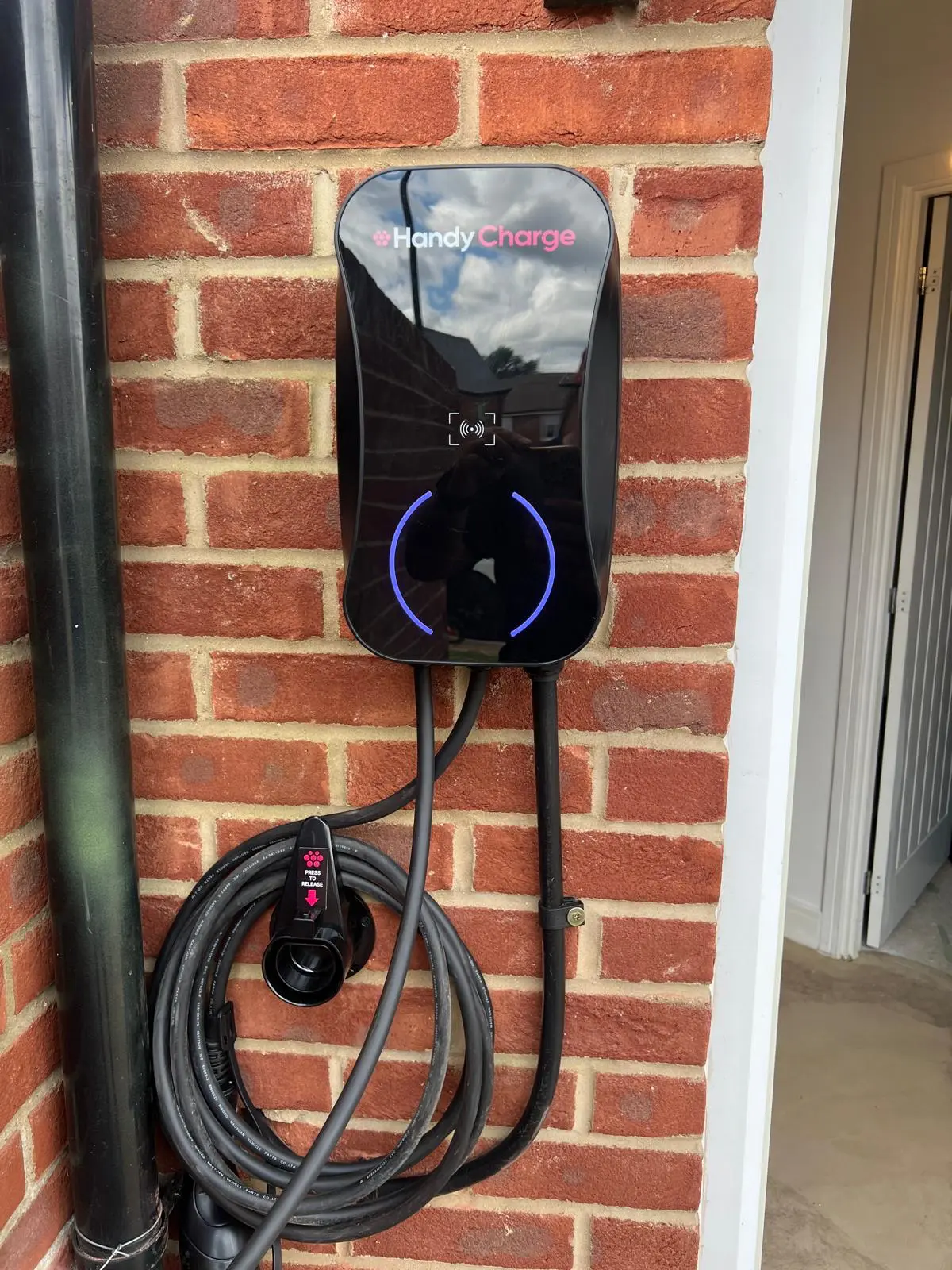 EV charger installation — recent project